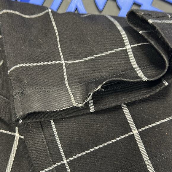 Betabrand Women’s Dress Pants Yoga Pants Classic Bootcut Black Windowpane Medium - Picture 10 of 11